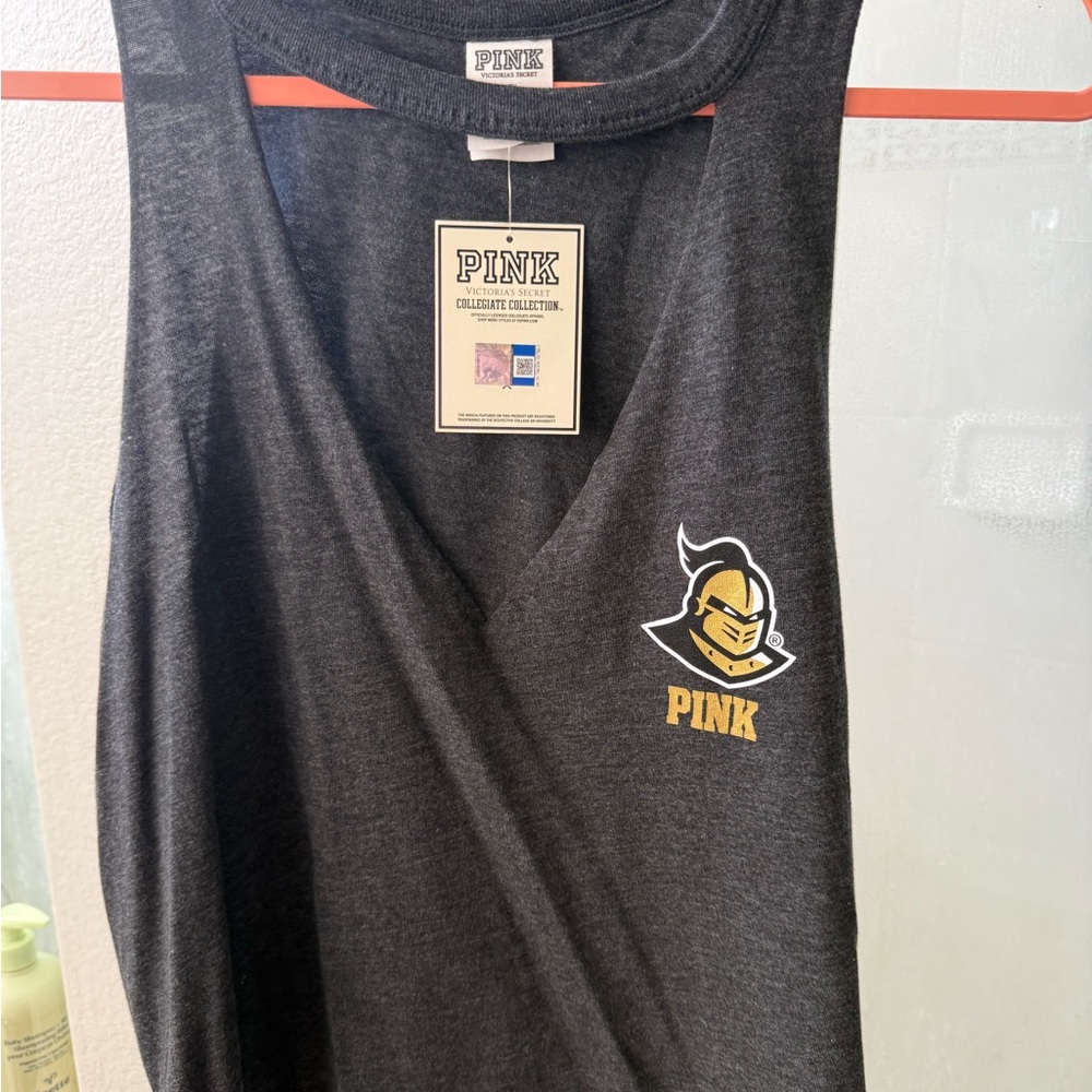 Victoria's Secret Pink UCF Dark Gray crop Top